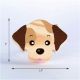 Handcrafted Pine Wood Dog Knob